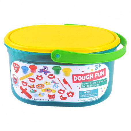 PLAYGO - DOUGH FUN (4 X 2 OZ DOUGH INCLUDED)