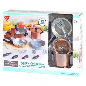 PLAYGO - CHEF'S COLLECTION - 12 PCS (METAL COOKWARE)