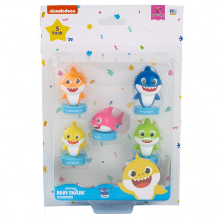 Baby Shark Stampers 5 Piece Blister Pack