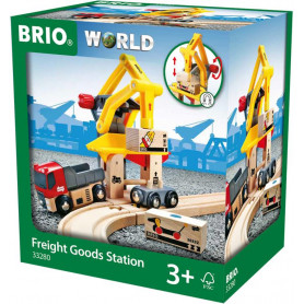 BRIO Station - Freight Goods Station, 6 pieces