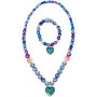 Pink Poppy Mermaid Dreaming Necklace&Bracelet Set