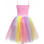 Pink Poppy Over the Rainbow Tutu Dress Size 5/6