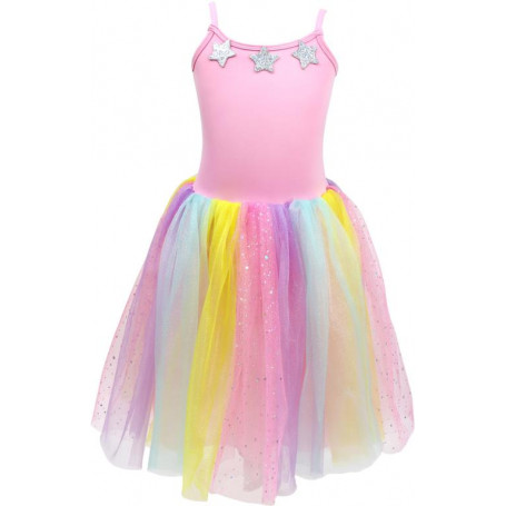 Pink Poppy Over the Rainbow Tutu Dress Size 5/6