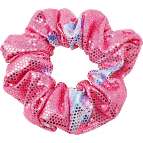 Pink Poppy Rasberry Sparkle Hair Scrunchie