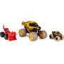 Monster Jam 1:24 & 1:64 3 Pack - Dirt Theme