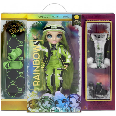Rainbow High Fashion Doll- Winter Theme Jade Hunter