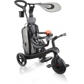 Globber EXPLORER Trike 4 in 1 DELUXE PLAY -Black/Grey