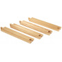 BRIO Tracks - Long Straight Tracks, 4 pieces