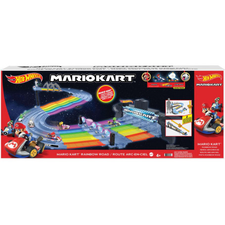 Hot Wheels Mario Kart Rainbow Road Raceway