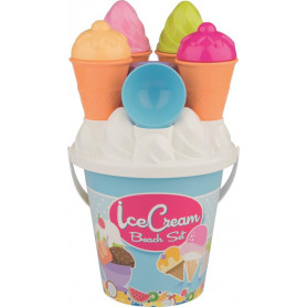 BEACH SET WITH ICE CREAM AND CUPCAKE