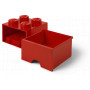 LEGO BRICK DRAWER (4 KNOBS) - Bright Red