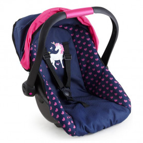 Bayer Doll Car Capsule Pink Hearts/ Unicorn