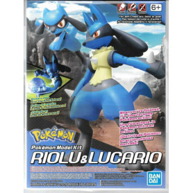 POKEMON MODEL KIT RIOLU & LUCARIO