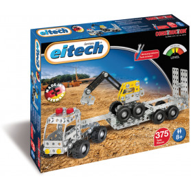 Eitech Truck With Trailer And Digger - Construction Set