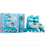 148 Adjustable Inline Skate TEAL GLITTER  | MED 2-5