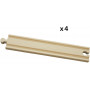 BRIO Tracks - Long Straight Tracks, 4 pieces