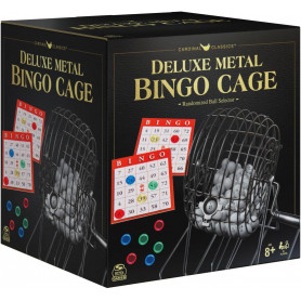 Classic Deluxe Bingo Cage Black & Gold