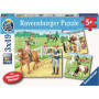 Rburg - A Day at the Stables Puzzle 3x49pc