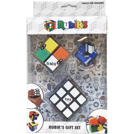Rubiks Gift Set (Squishy Cube, Infinity Cube, Spin Cublet)