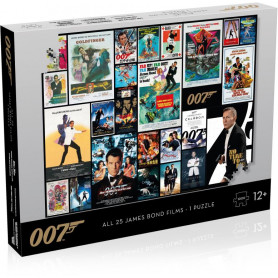 James Bond 007 All Movies Poster -1000 Piece Puzzle