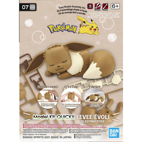 Pokemon Model Kit Quick!! 07 EEVEE (SLEEPING POSE)