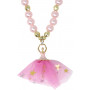 Pink Poppy Ballerina Charm Necklace & Bracelet Set