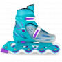 148 Adjustable Inline Skate TEAL GLITTER  | MED 2-5