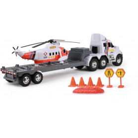 MF TITANS FLATBED WITH HELICOPTER