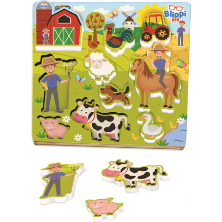 Blippi Wooden Farmyard Puzzle
