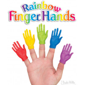 Archie McPhee - Rainbow Hand Finger Puppets