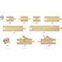BRIO Tracks - Starter Track Pack "B", 13 pieces