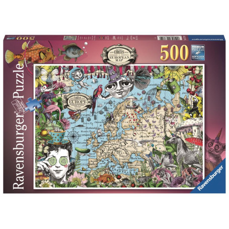 Rburg - European Map, Quirky Circus 500pc