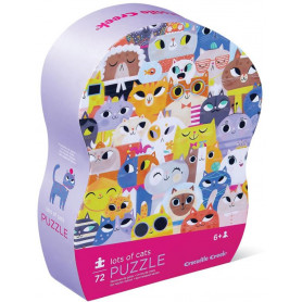 Croc Creek 72pc Jr Puzzle Lots Of Cats