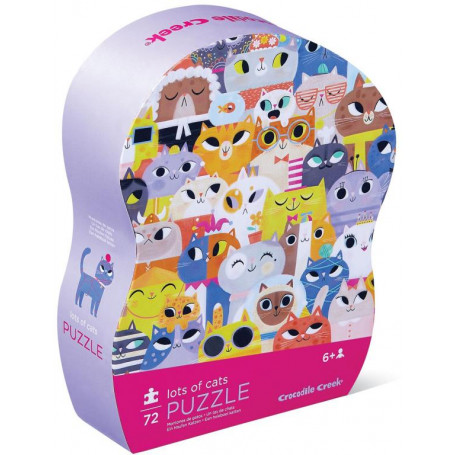 Croc Creek 72pc Jr Puzzle Lots Of Cats