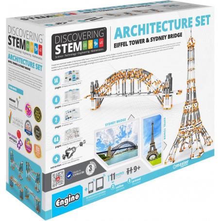 STEM ARCHITECTURE SET: Eiffel Tower and Sydney Bridge