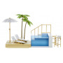 Rainbow High Color Change Pool & Beach Club Playset