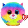 Ty Puffies Gizmo Cat Rainbow